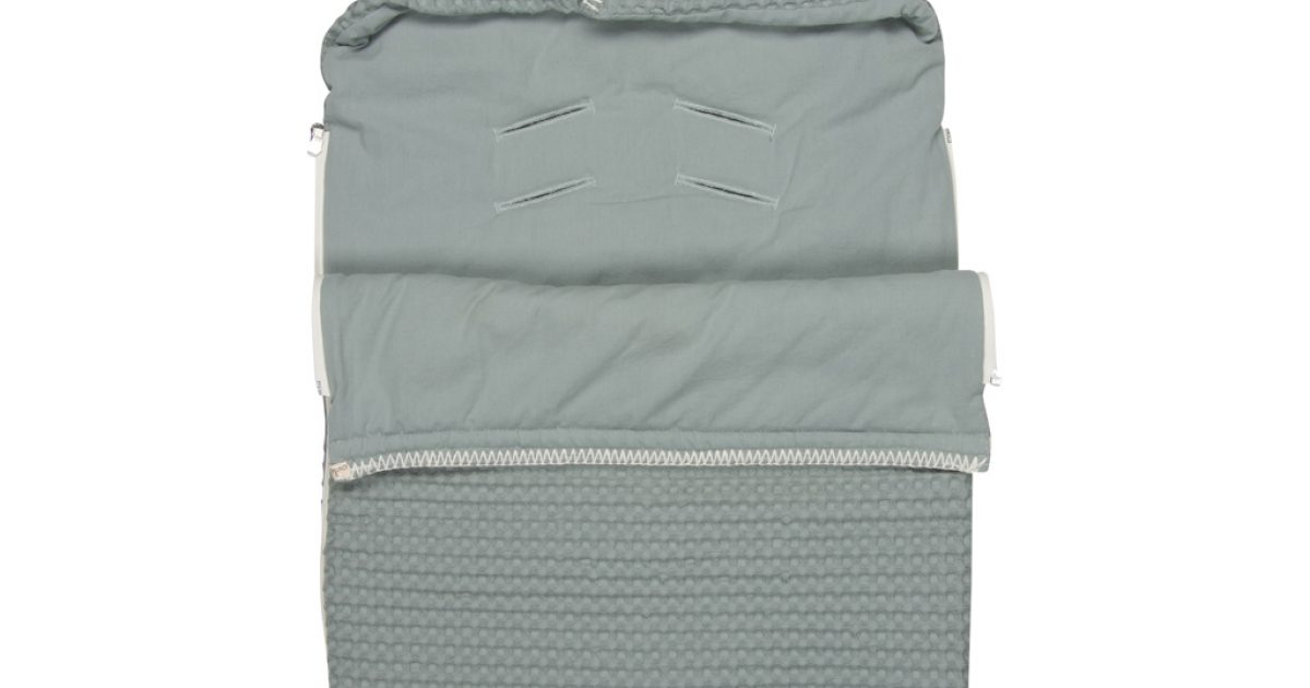 Koeka voetenzak wafel/flanel antwerp sapphire | Kindermodehuis.nl