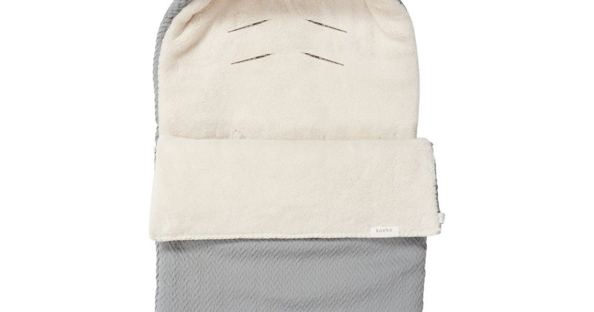 Koeka voetenzak stockholm (3-puntsgordel) steel… | Kindermodehuis.nl